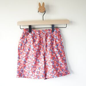 NEW Peter Millar Swim Trunks Hot Air Balloon Print Red Multi Boys Sz XS (5-6)